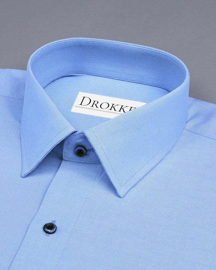 Luxurious Sky Blue Colored Cotton Shirt