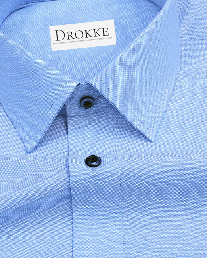 Luxurious Sky Blue Colored Cotton Shirt