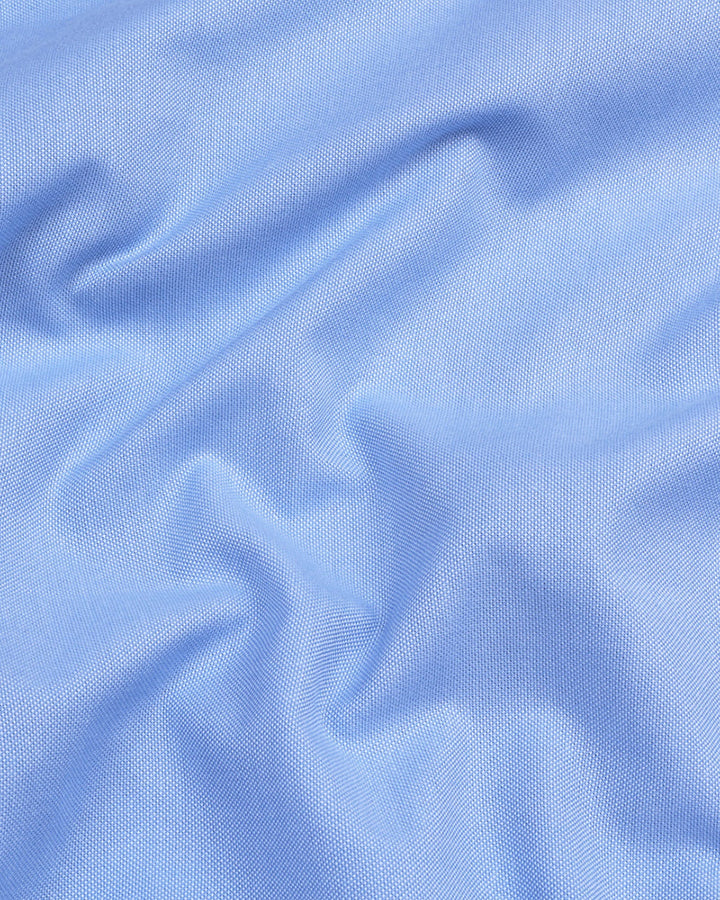 Luxurious Sky Blue Colored Cotton Shirt