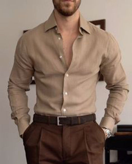 Fashionable Beige Colored Shirt