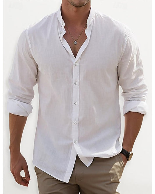 Pure White Colored Cotton Shirt