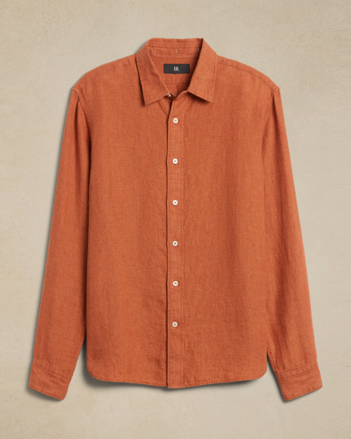 Rust Color Classic Formal Cotton Shirt