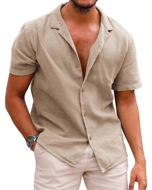 Cool Khaki Colored Rayon Shirt