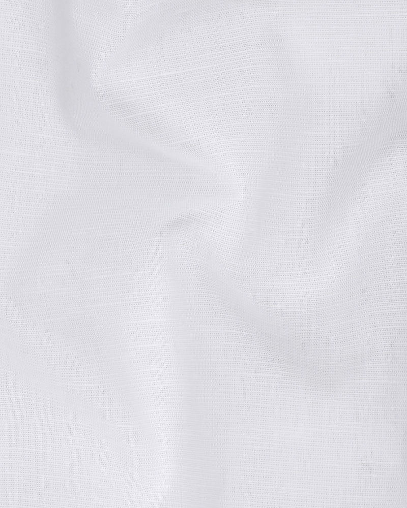 Regular Fit White Colored Cotton Shirt