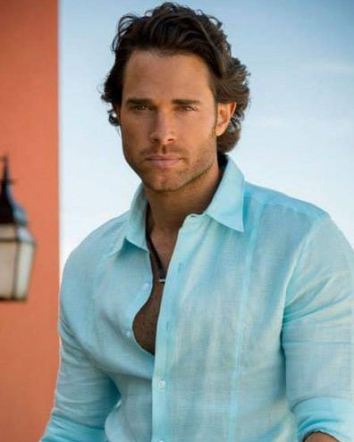 Classic Blue Colored Linen Shirt