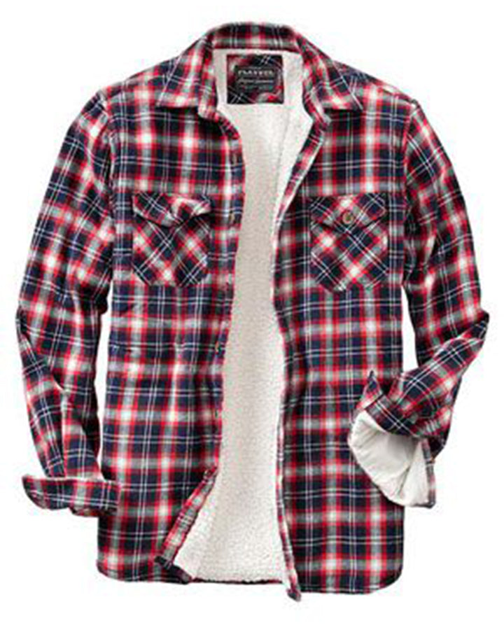 Red Colored Checked Print Cotton Shirt