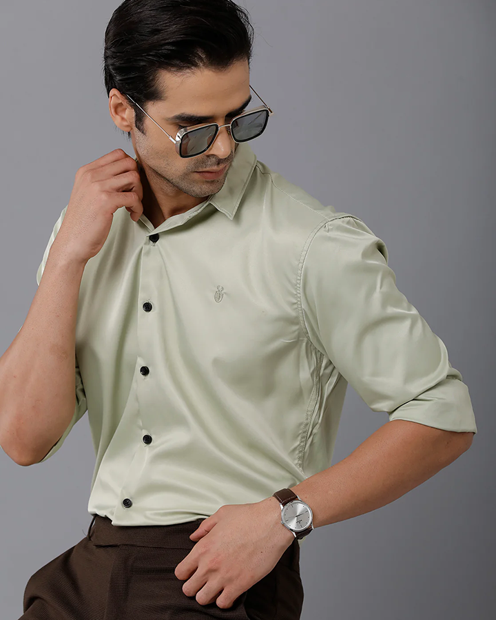 Pista Colored Cotton Solid Full Sleeve Shirt