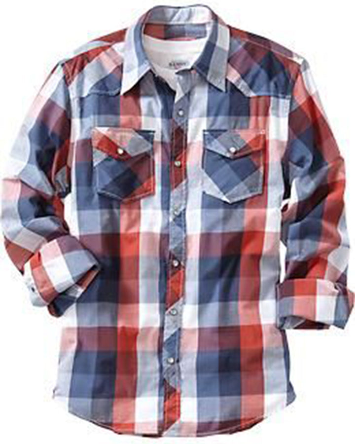 Stylish Mix Cotton Checkered Full Sleeve Shirt