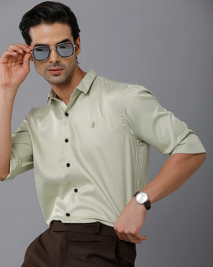 Pista Colored Cotton Solid Full Sleeve Shirt