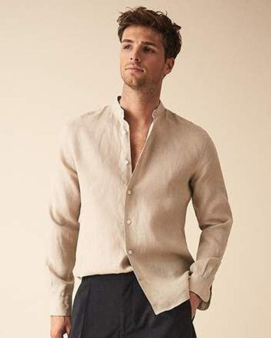 Royal Beige Colored Cotton Shirt