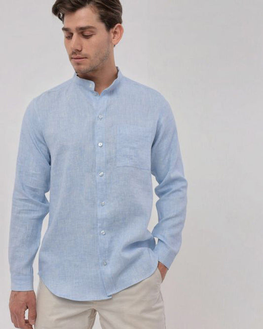 Style Quotient Blue Colored Cotton Shirt